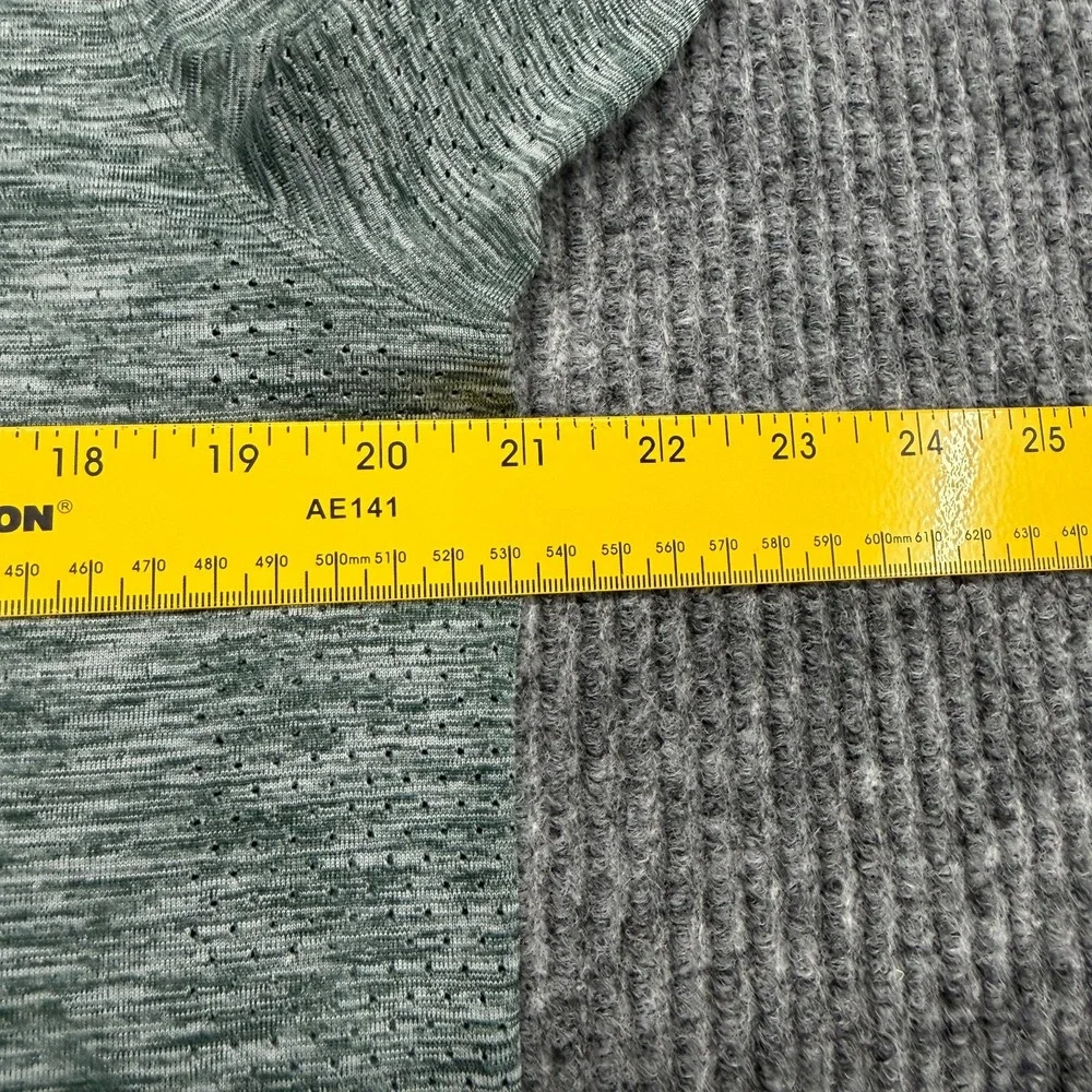 Lululemon Metal Vent Tech Long Sleeve Shirt Mens L Heathered Green Gym Athletic